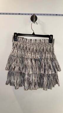 Women's Skirt A Line Mini High Waist Skirts Ruffle Print Floral Daily Vacation S